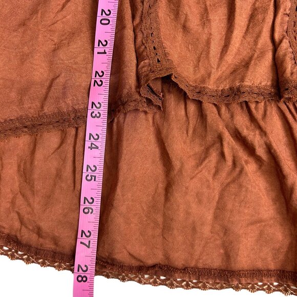 Free People Intimately High-Low Women's Tank Top Dress Rust Orange - Size XS - Picture 8 of 8
